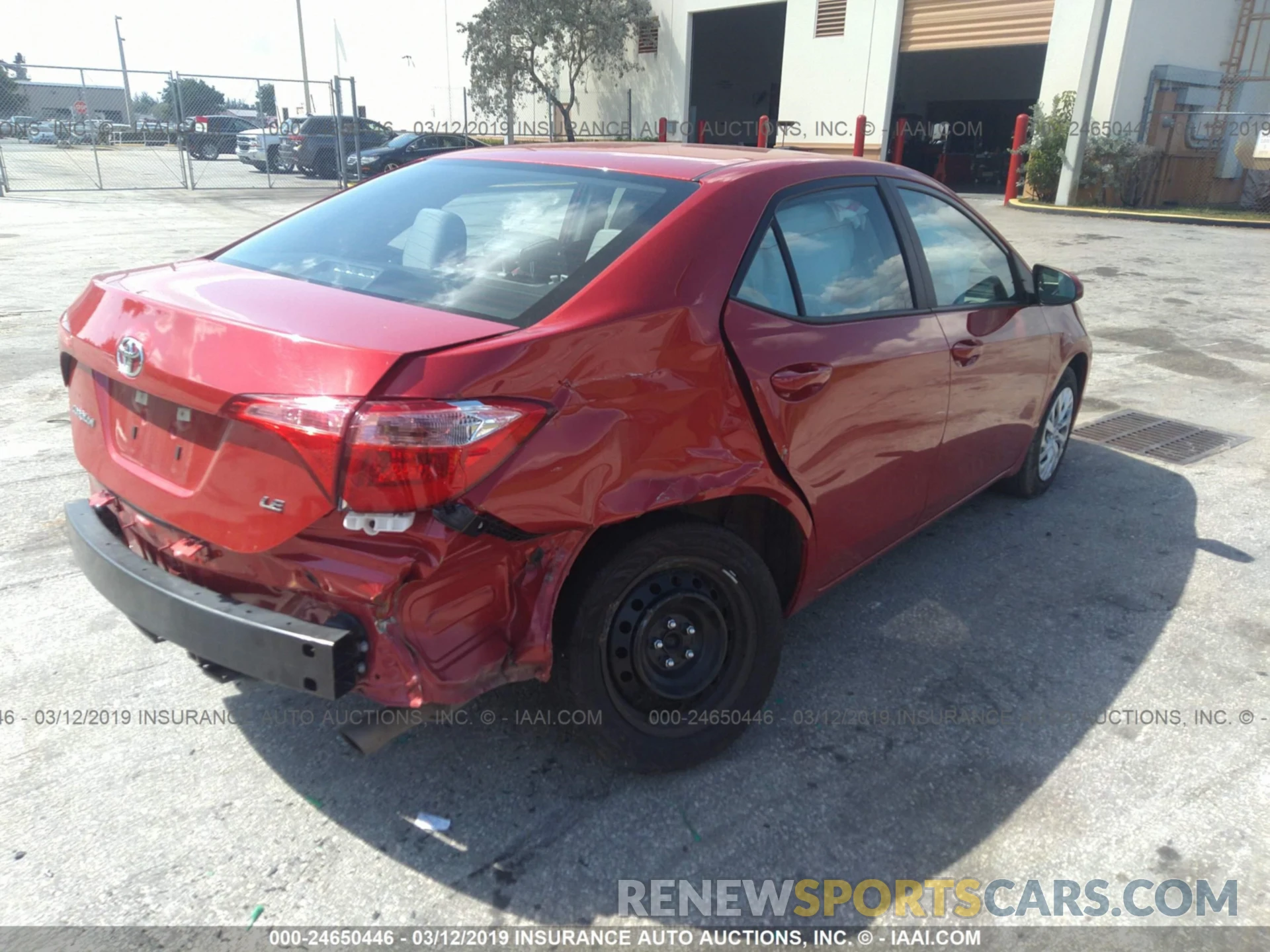 4 Photograph of a damaged car 5YFBURHE1KP873699 TOYOTA COROLLA 2019