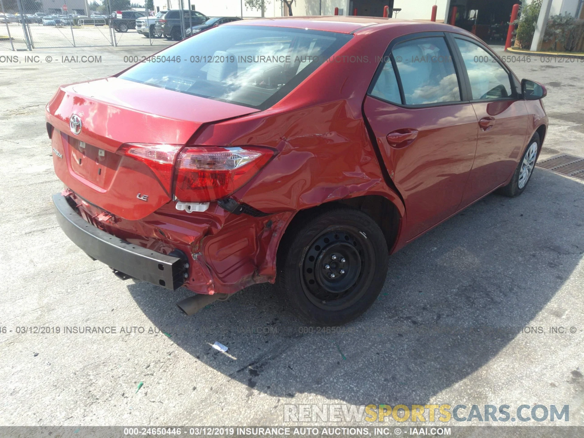 6 Photograph of a damaged car 5YFBURHE1KP873699 TOYOTA COROLLA 2019