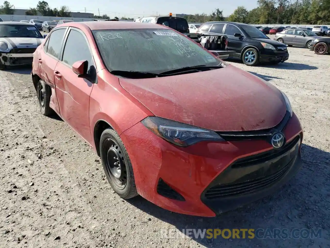 1 Photograph of a damaged car 5YFBURHE1KP874092 TOYOTA COROLLA 2019