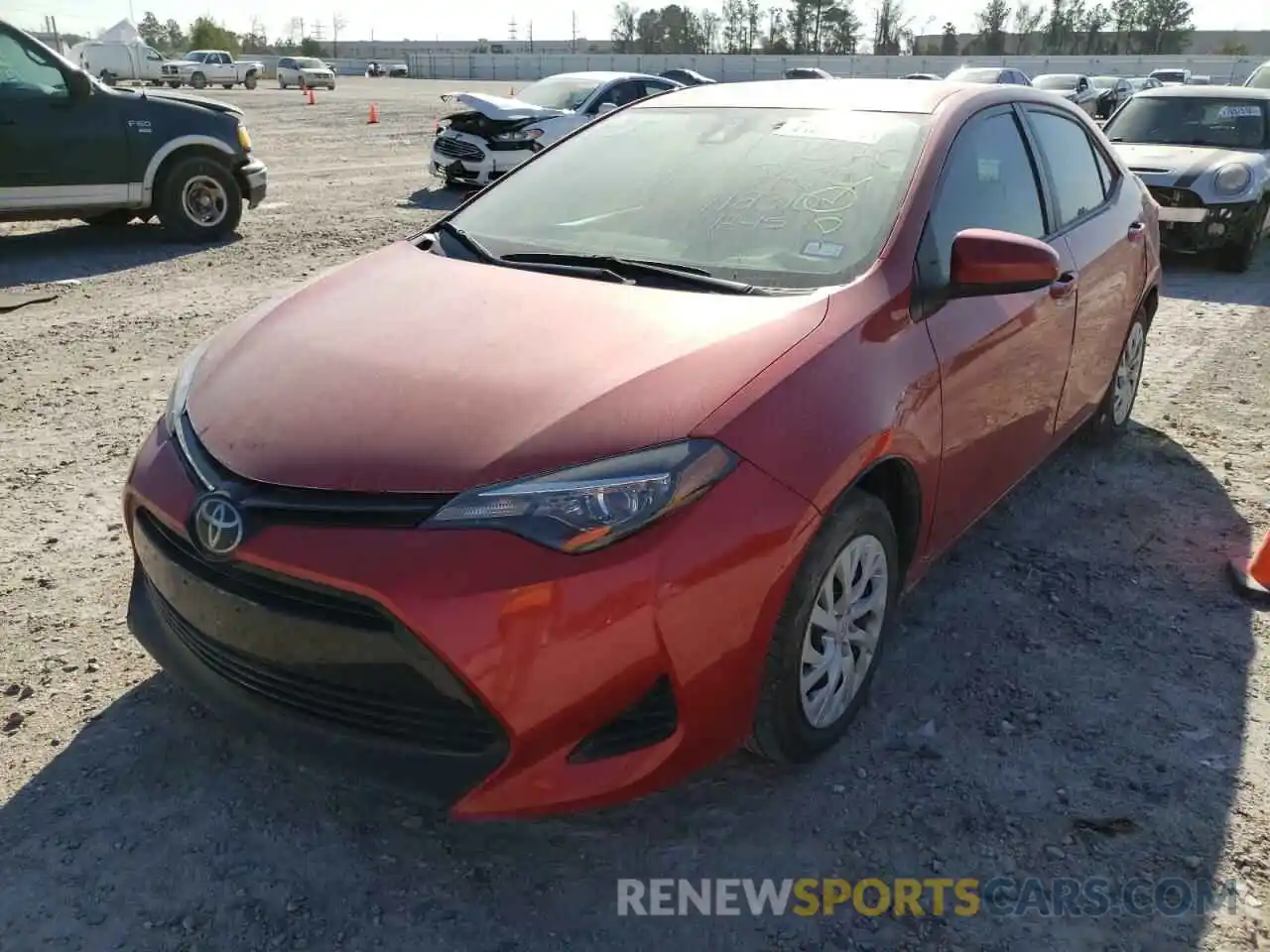 2 Photograph of a damaged car 5YFBURHE1KP874092 TOYOTA COROLLA 2019