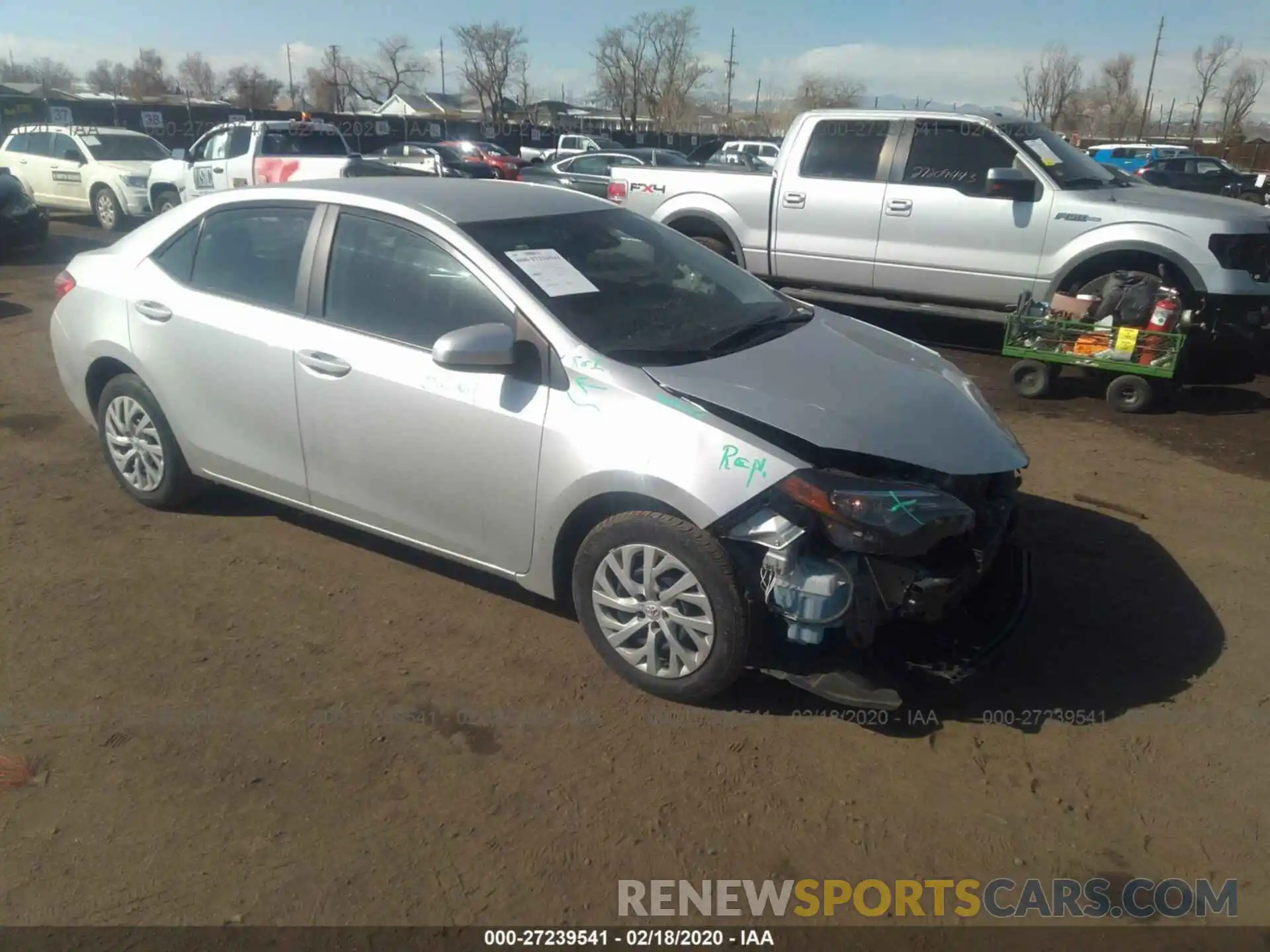 1 Photograph of a damaged car 5YFBURHE1KP874335 TOYOTA COROLLA 2019