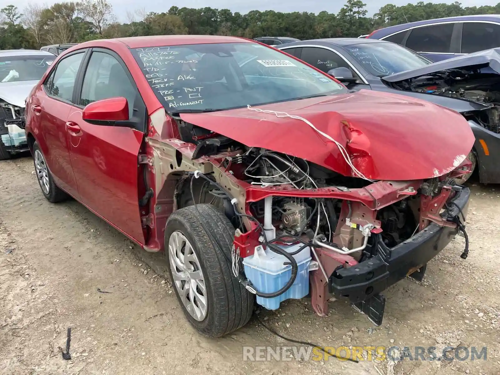 1 Photograph of a damaged car 5YFBURHE1KP874674 TOYOTA COROLLA 2019