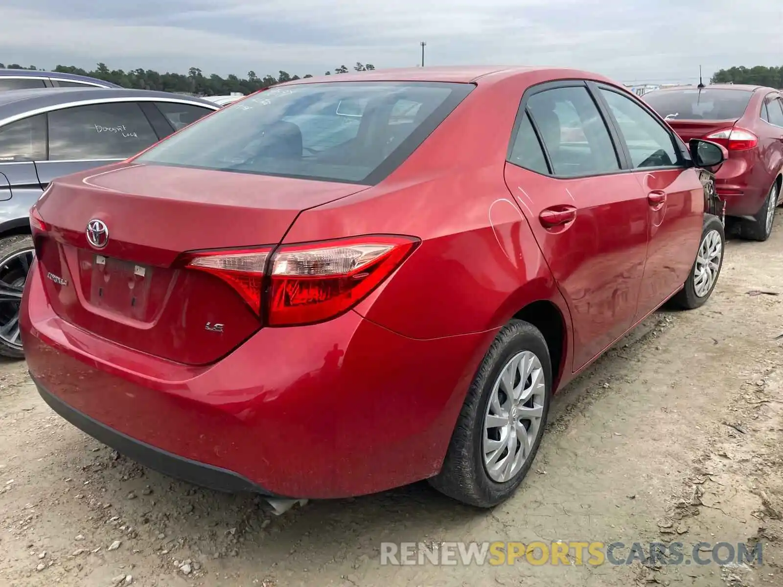 4 Photograph of a damaged car 5YFBURHE1KP874674 TOYOTA COROLLA 2019