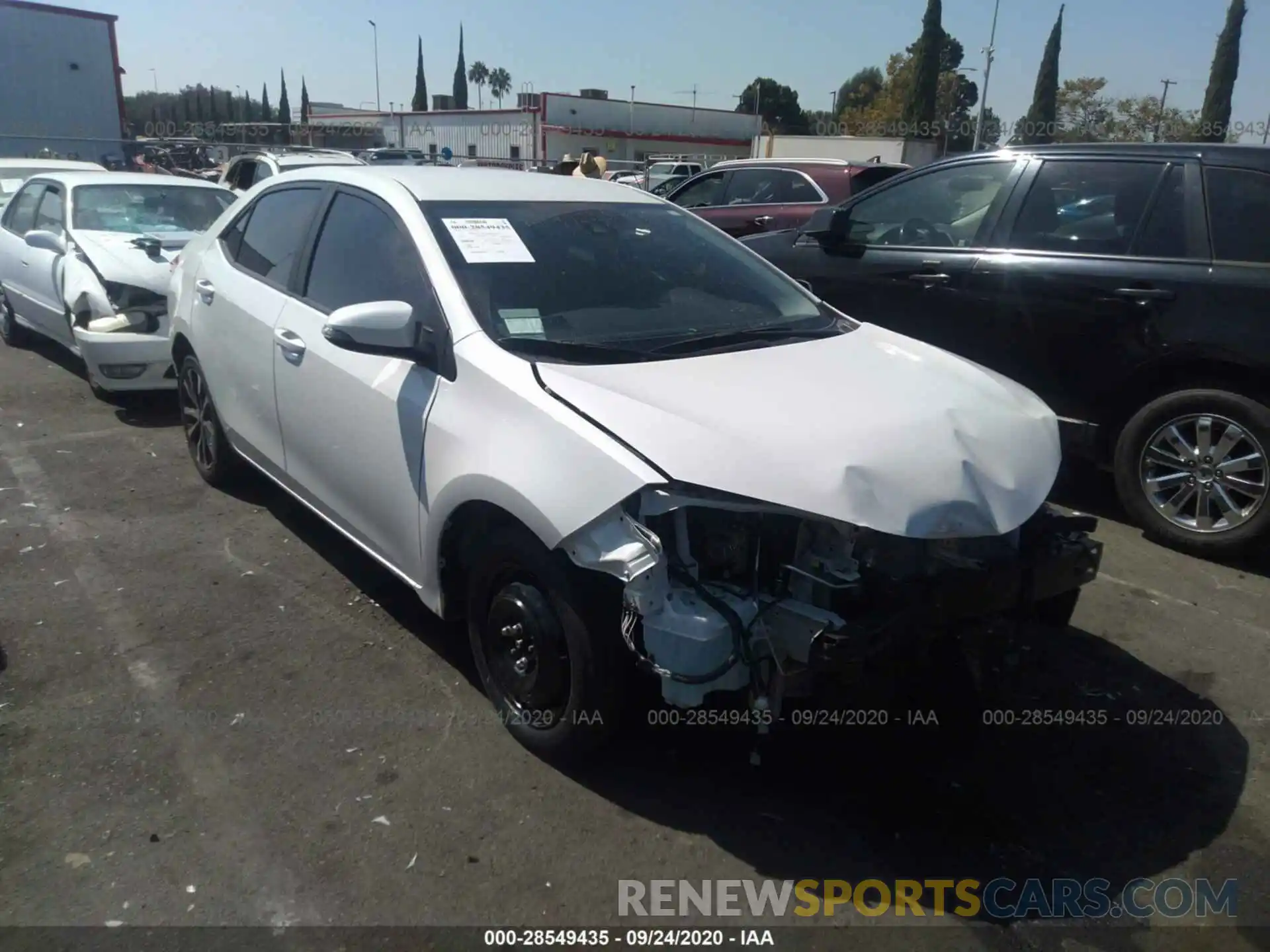 1 Photograph of a damaged car 5YFBURHE1KP874903 TOYOTA COROLLA 2019