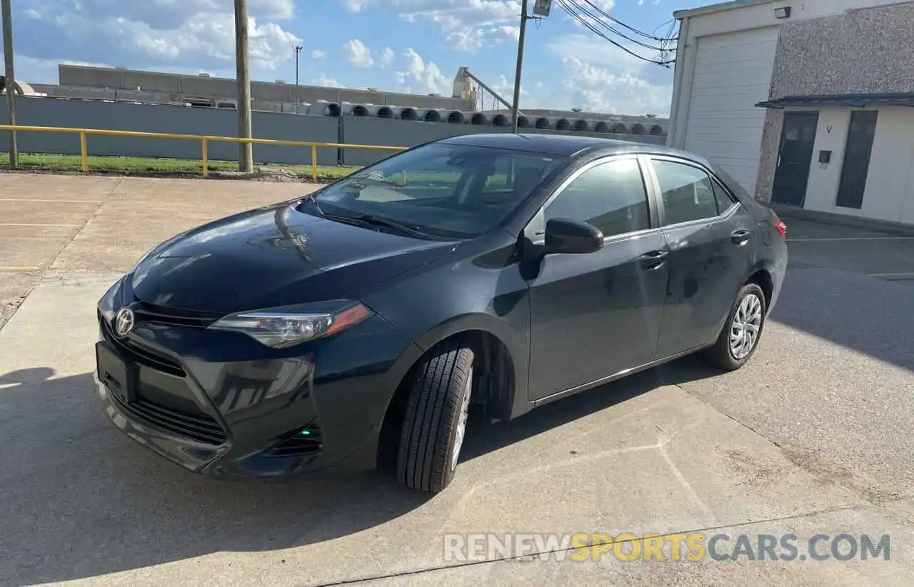 2 Photograph of a damaged car 5YFBURHE1KP874979 TOYOTA COROLLA 2019