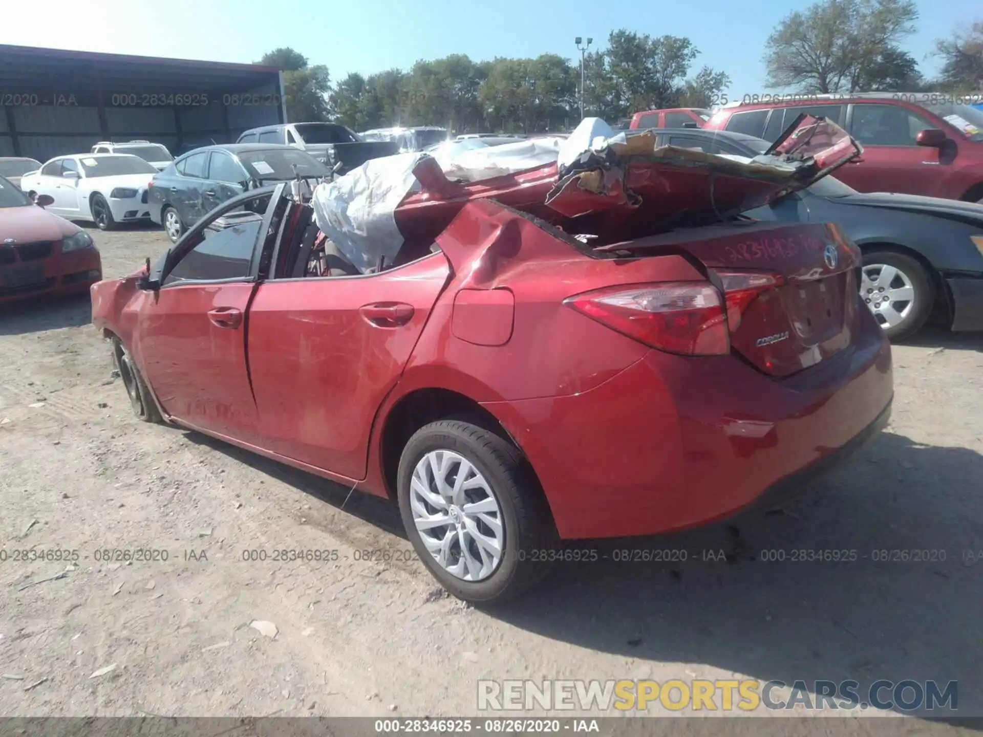 3 Photograph of a damaged car 5YFBURHE1KP875050 TOYOTA COROLLA 2019