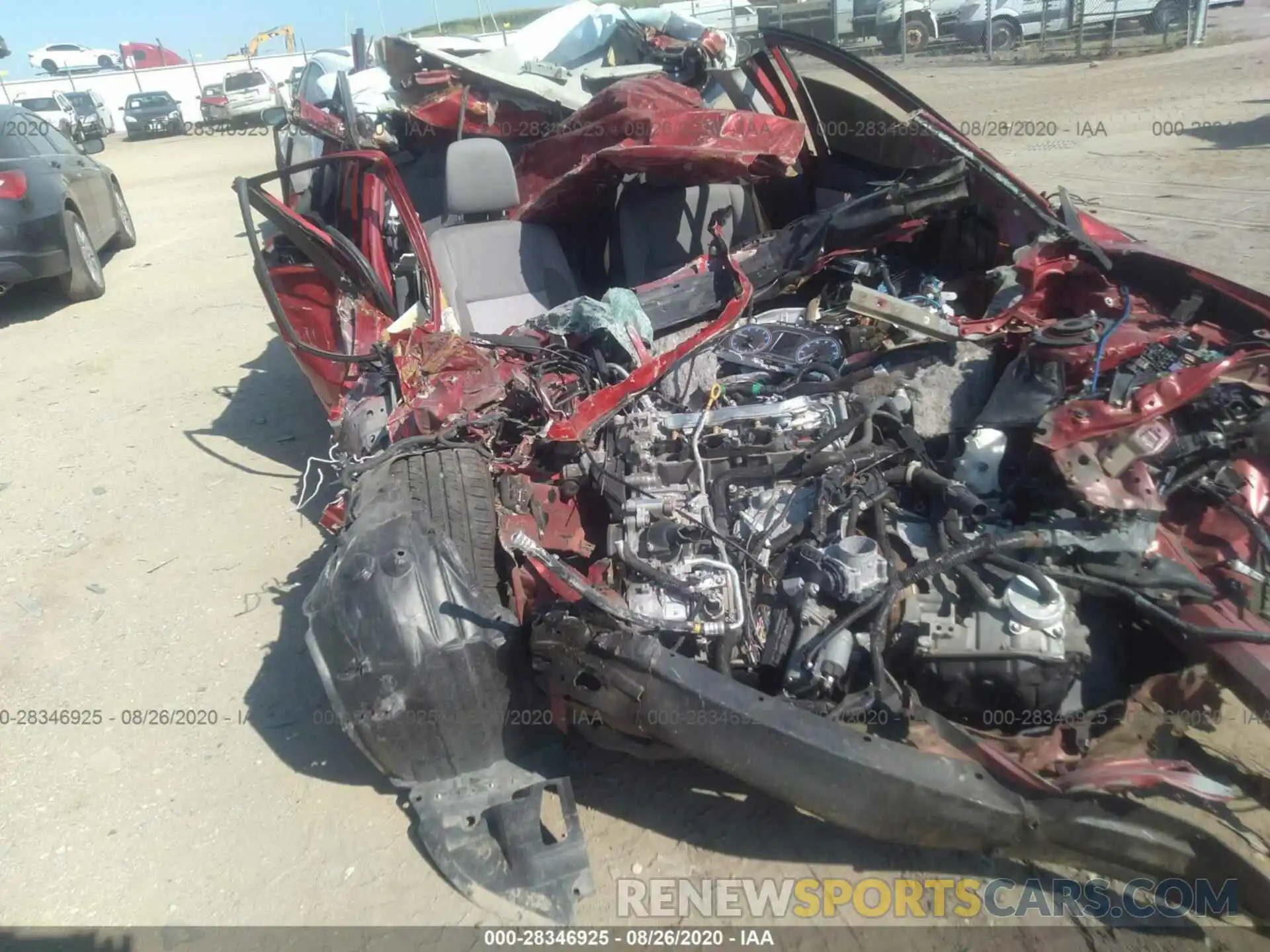 6 Photograph of a damaged car 5YFBURHE1KP875050 TOYOTA COROLLA 2019