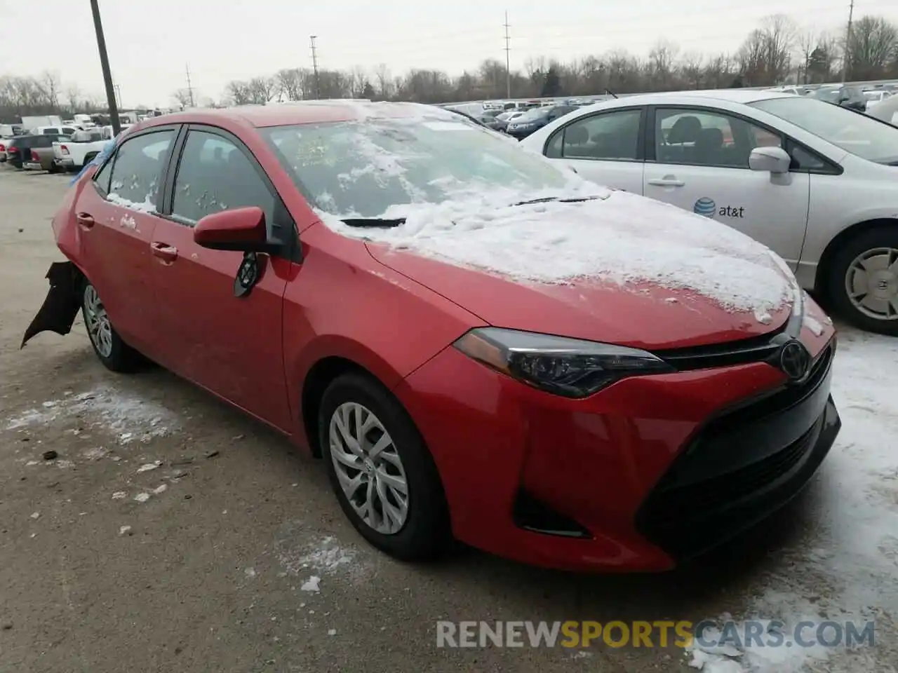 1 Photograph of a damaged car 5YFBURHE1KP875128 TOYOTA COROLLA 2019