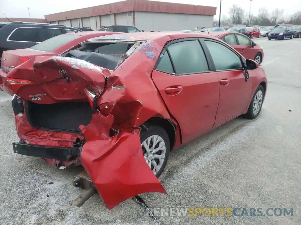 4 Photograph of a damaged car 5YFBURHE1KP875128 TOYOTA COROLLA 2019