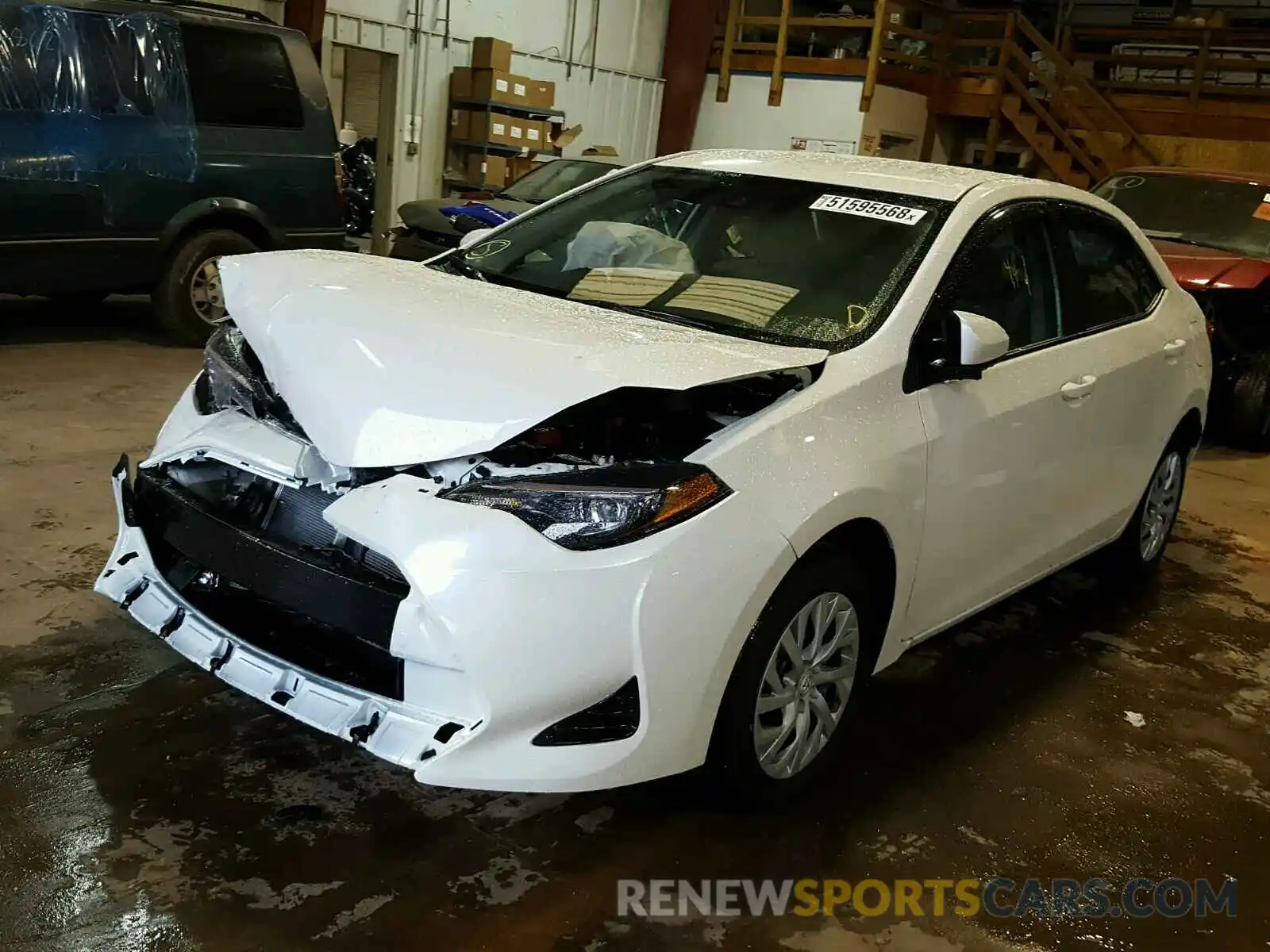 2 Photograph of a damaged car 5YFBURHE1KP875274 TOYOTA COROLLA 2019