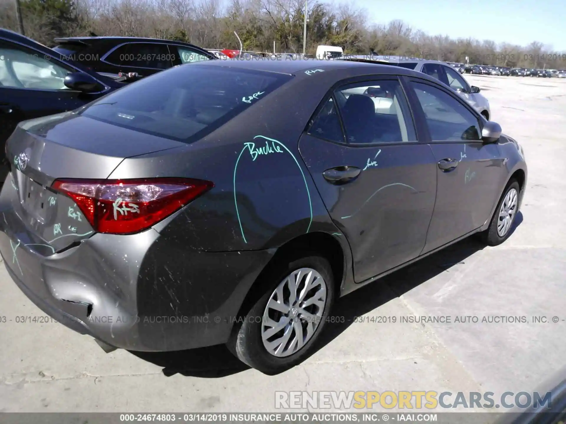 4 Photograph of a damaged car 5YFBURHE1KP875386 TOYOTA COROLLA 2019