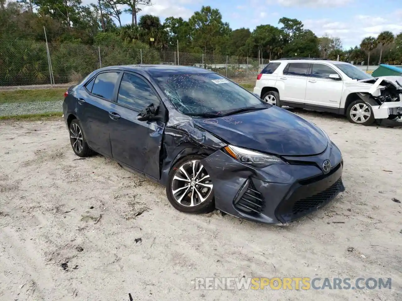 1 Photograph of a damaged car 5YFBURHE1KP875484 TOYOTA COROLLA 2019