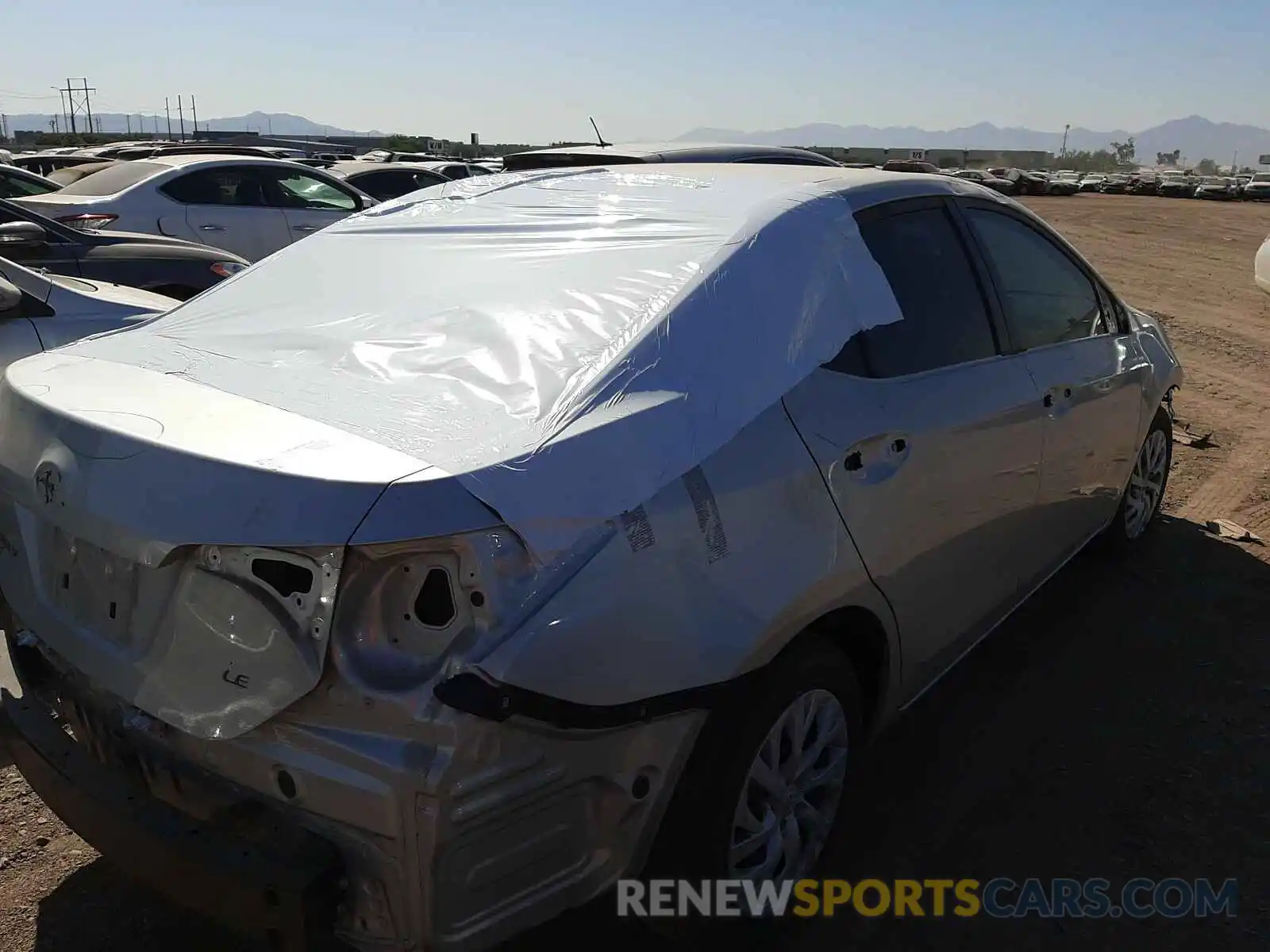 4 Photograph of a damaged car 5YFBURHE1KP875694 TOYOTA COROLLA 2019