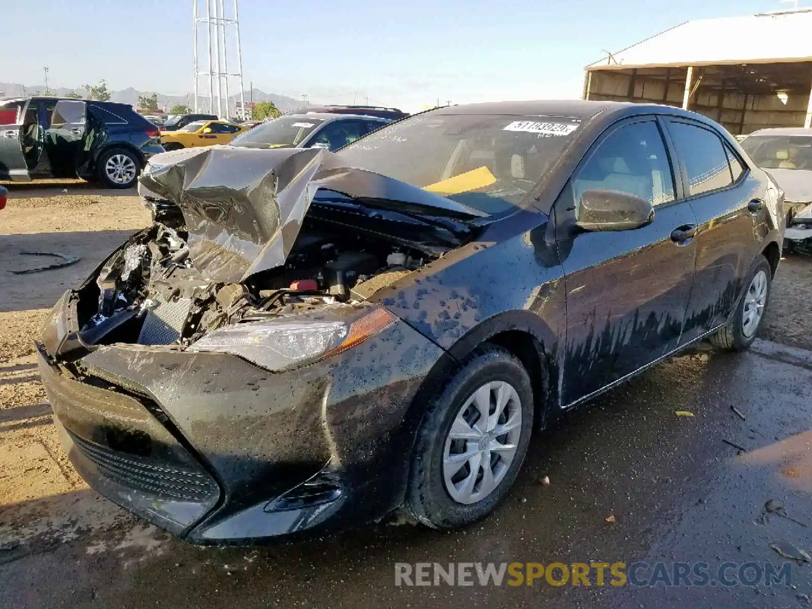 2 Photograph of a damaged car 5YFBURHE1KP876277 TOYOTA COROLLA 2019