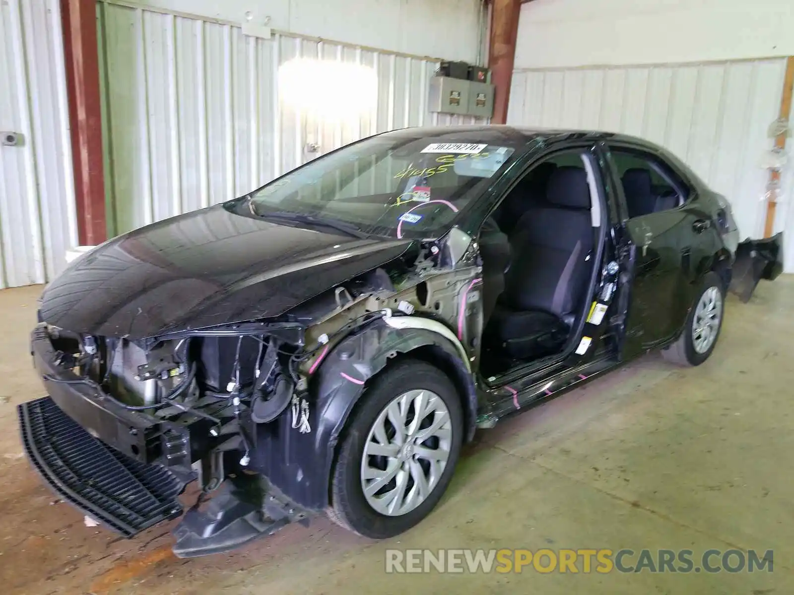 2 Photograph of a damaged car 5YFBURHE1KP876523 TOYOTA COROLLA 2019