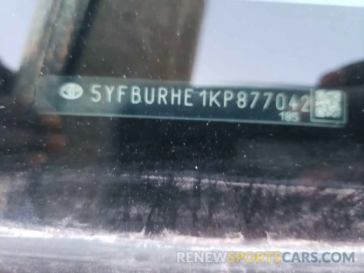 10 Photograph of a damaged car 5YFBURHE1KP877042 TOYOTA COROLLA 2019