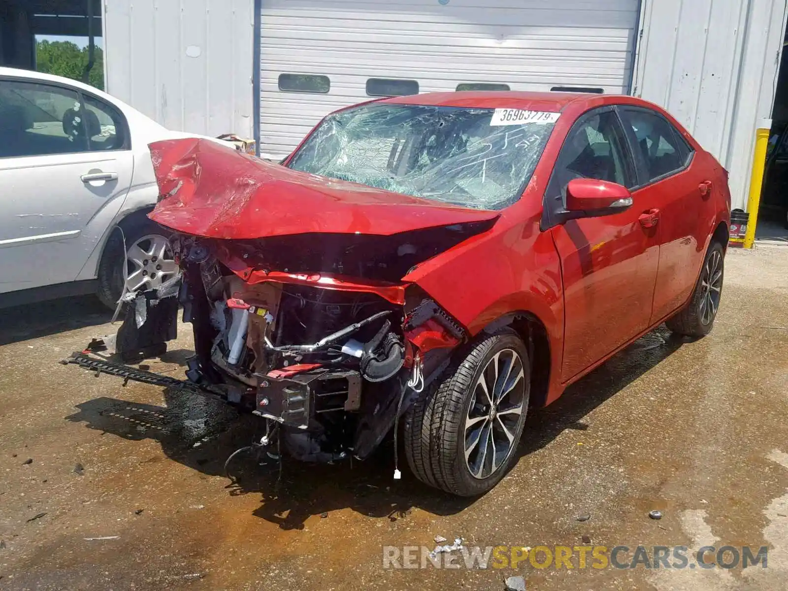 2 Photograph of a damaged car 5YFBURHE1KP877154 TOYOTA COROLLA 2019