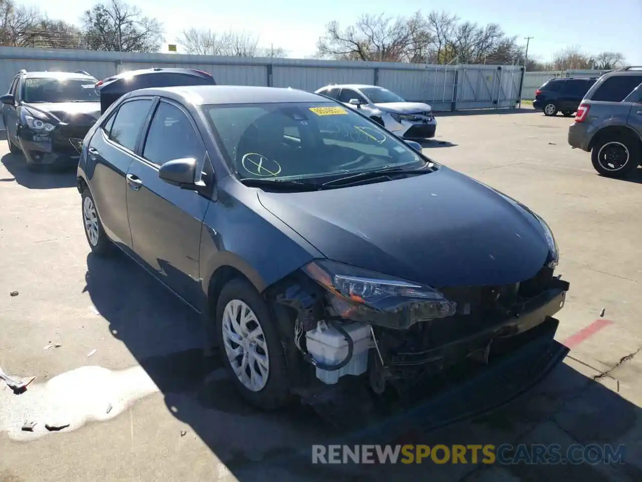 1 Photograph of a damaged car 5YFBURHE1KP877428 TOYOTA COROLLA 2019