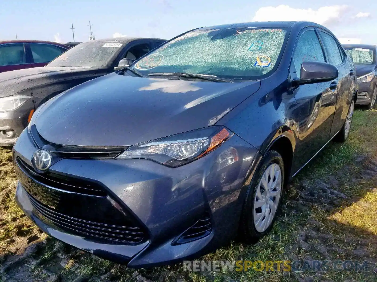 2 Photograph of a damaged car 5YFBURHE1KP878045 TOYOTA COROLLA 2019