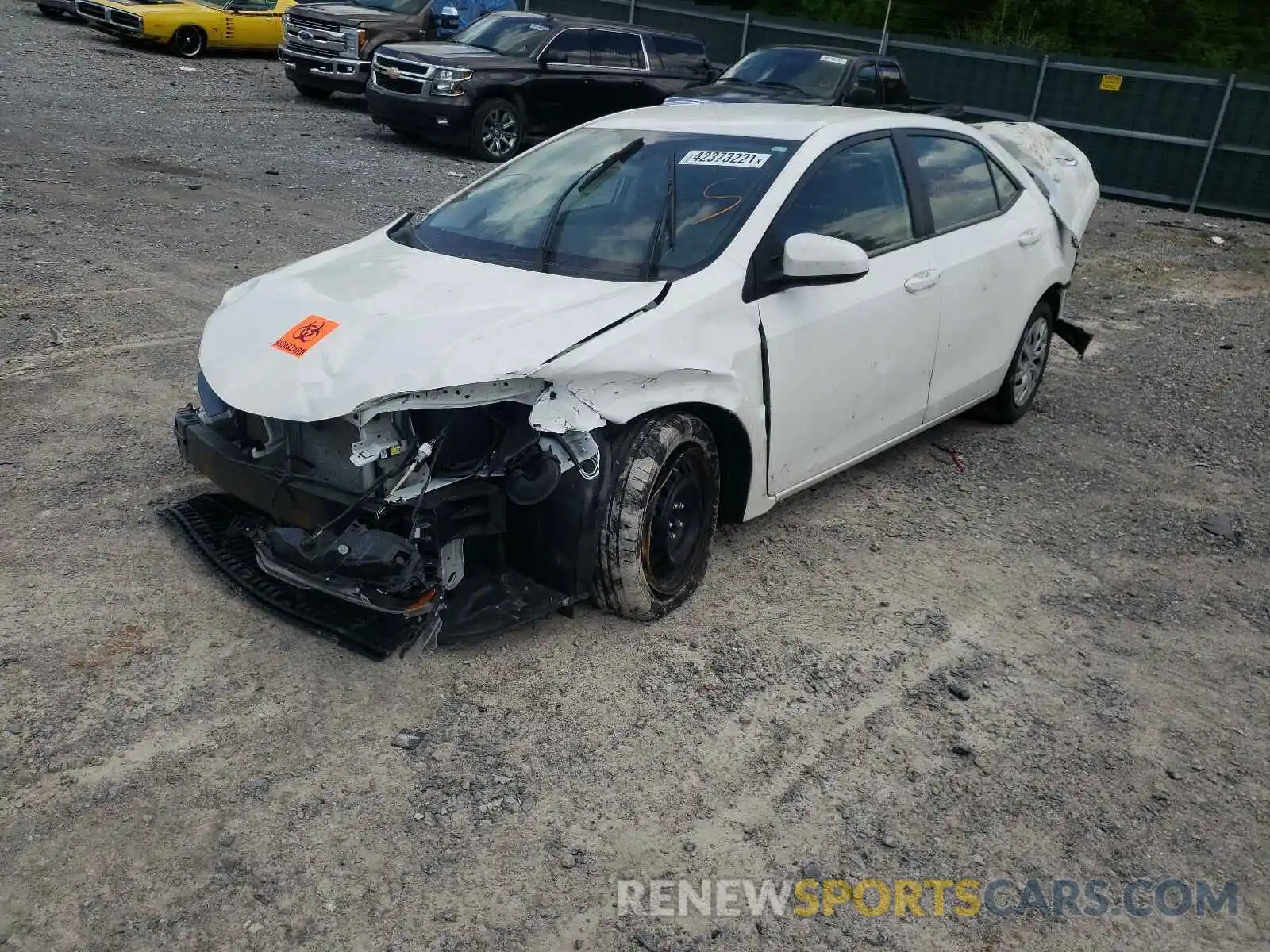 1 Photograph of a damaged car 5YFBURHE1KP878059 TOYOTA COROLLA 2019