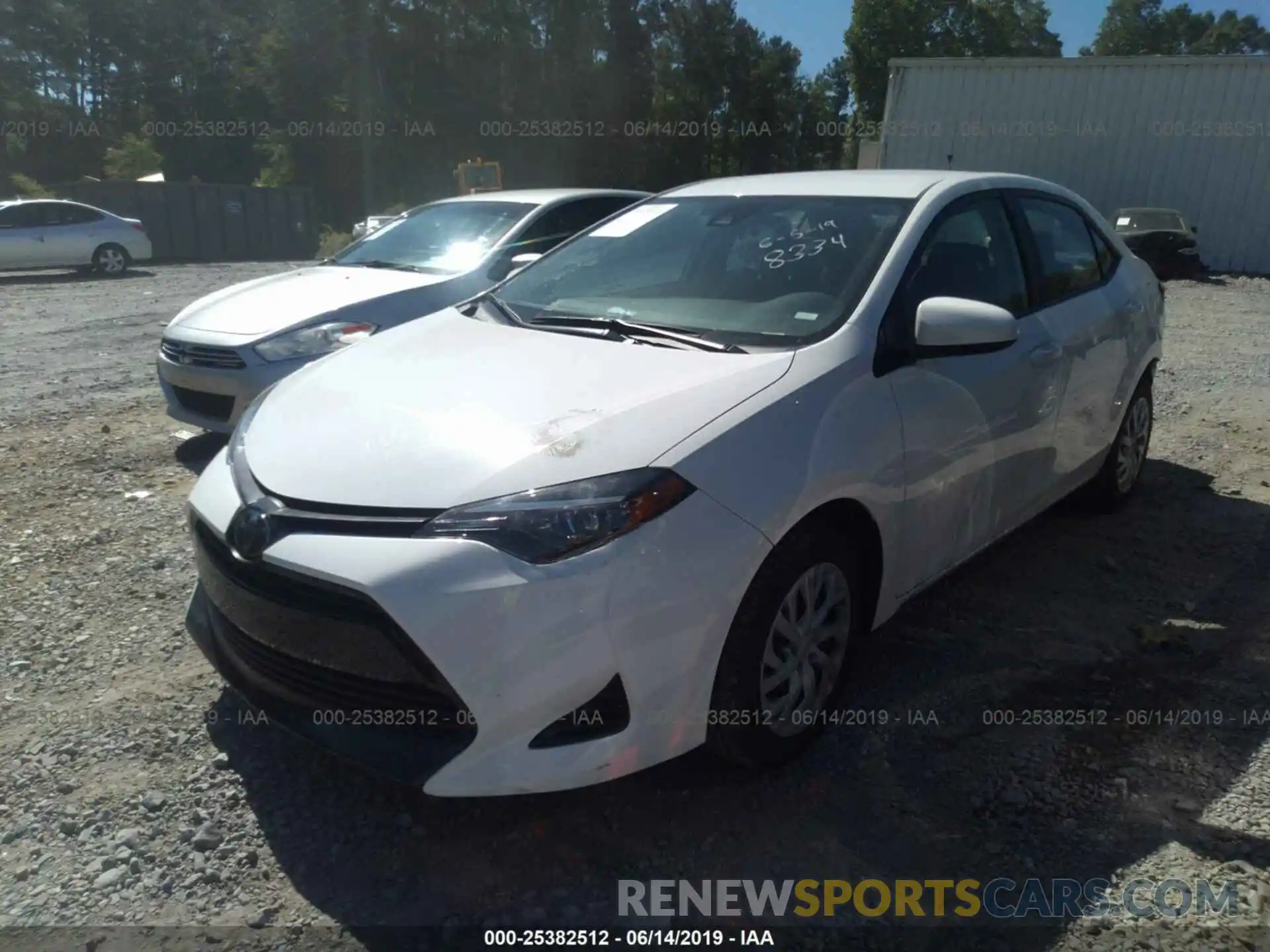 2 Photograph of a damaged car 5YFBURHE1KP878434 TOYOTA COROLLA 2019