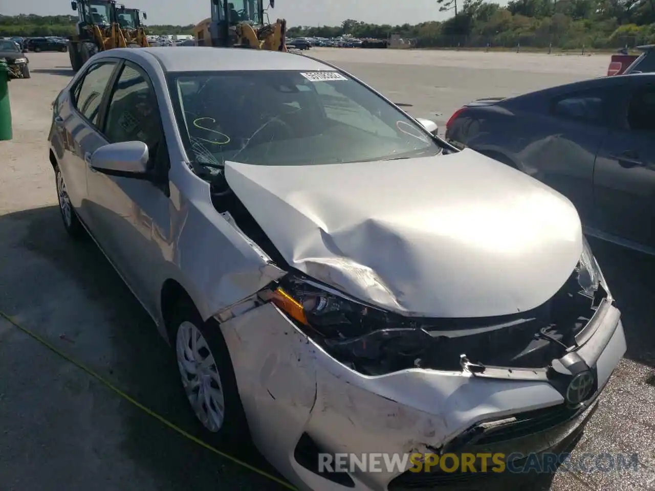 1 Photograph of a damaged car 5YFBURHE1KP878479 TOYOTA COROLLA 2019