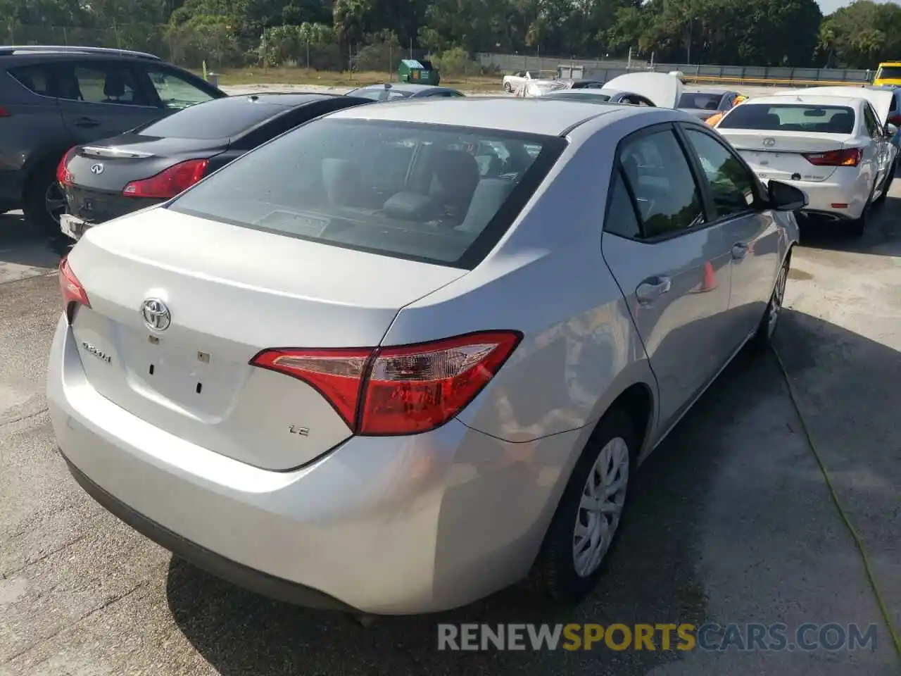 4 Photograph of a damaged car 5YFBURHE1KP878479 TOYOTA COROLLA 2019