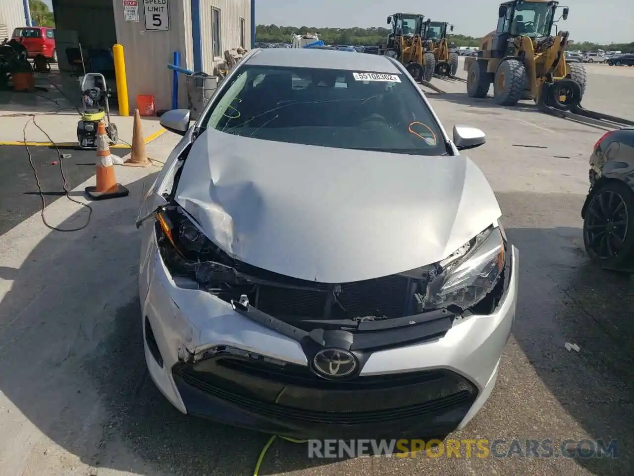 9 Photograph of a damaged car 5YFBURHE1KP878479 TOYOTA COROLLA 2019