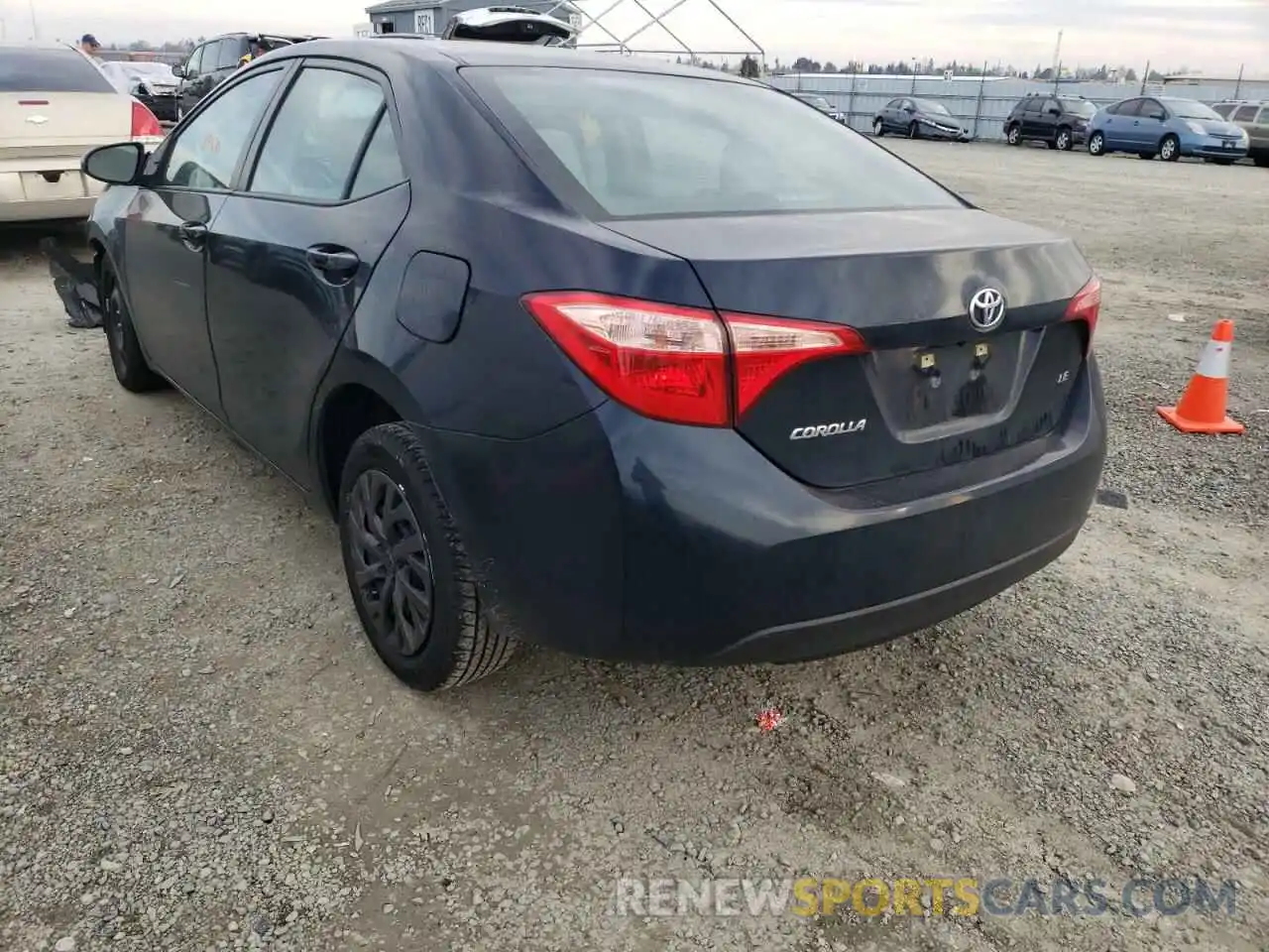 3 Photograph of a damaged car 5YFBURHE1KP878529 TOYOTA COROLLA 2019