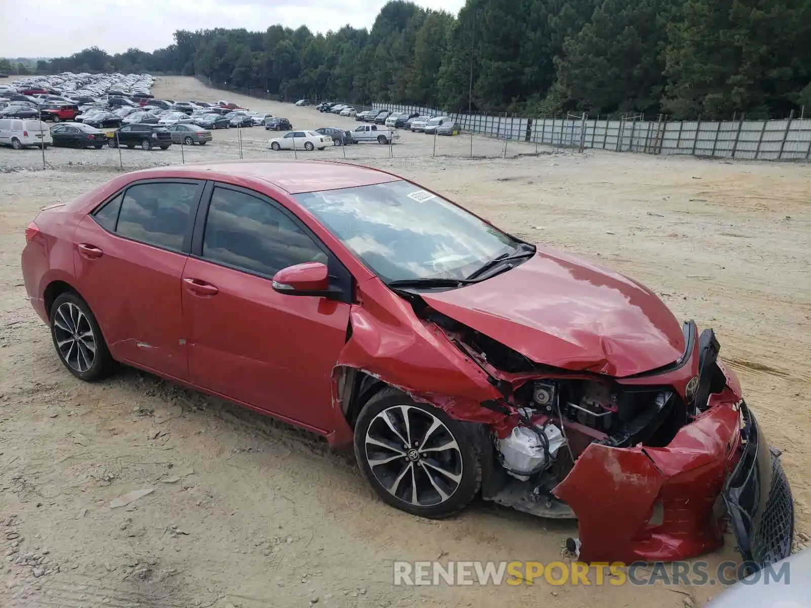 1 Photograph of a damaged car 5YFBURHE1KP878806 TOYOTA COROLLA 2019