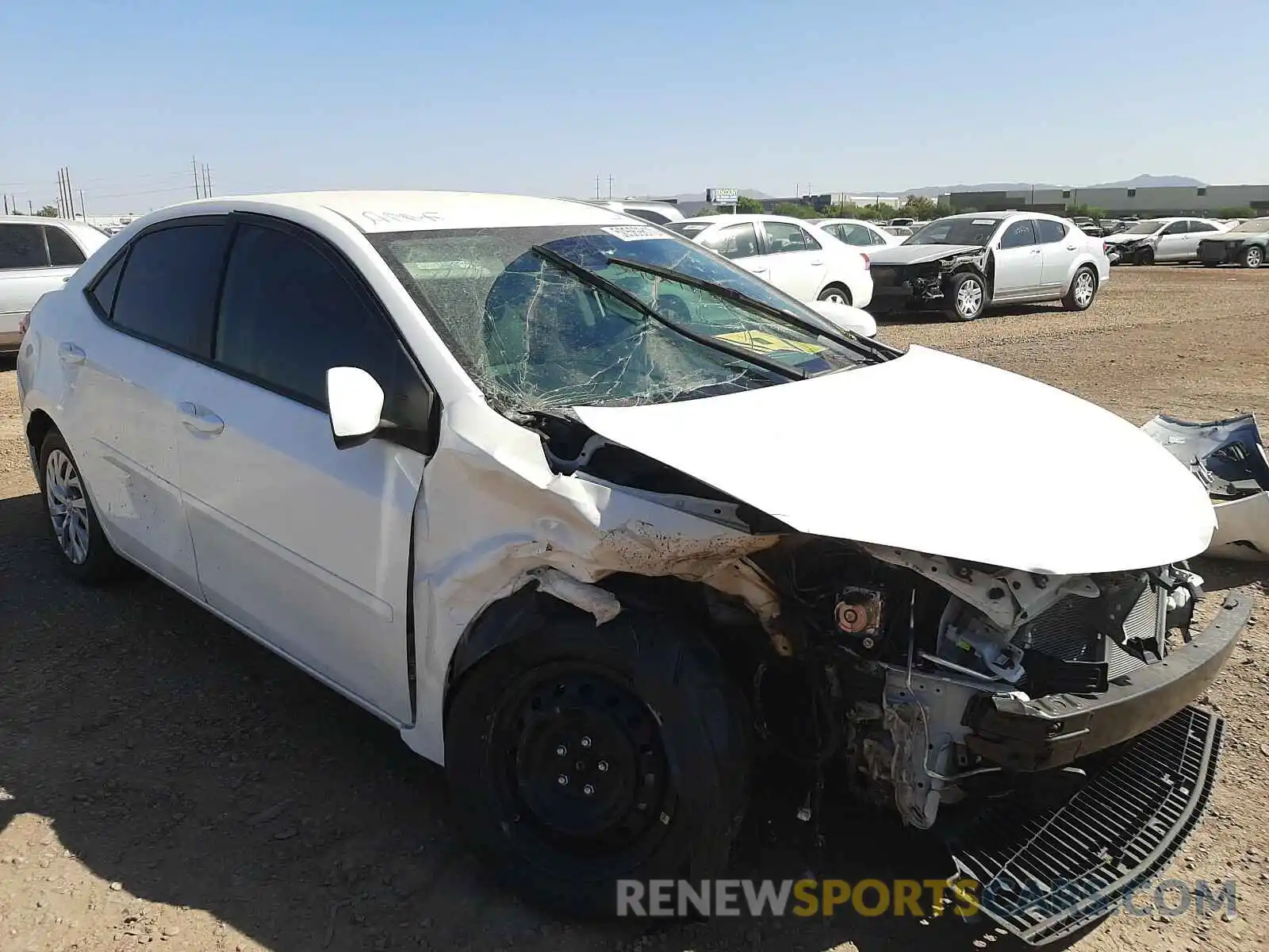 1 Photograph of a damaged car 5YFBURHE1KP879017 TOYOTA COROLLA 2019