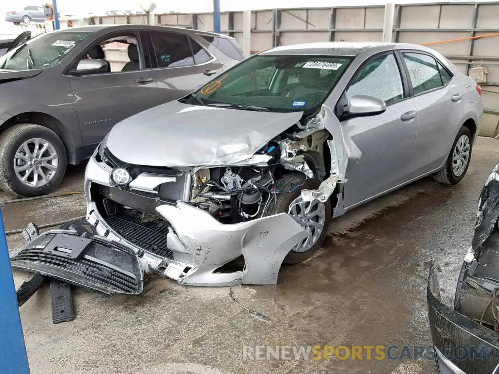 2 Photograph of a damaged car 5YFBURHE1KP879213 TOYOTA COROLLA 2019