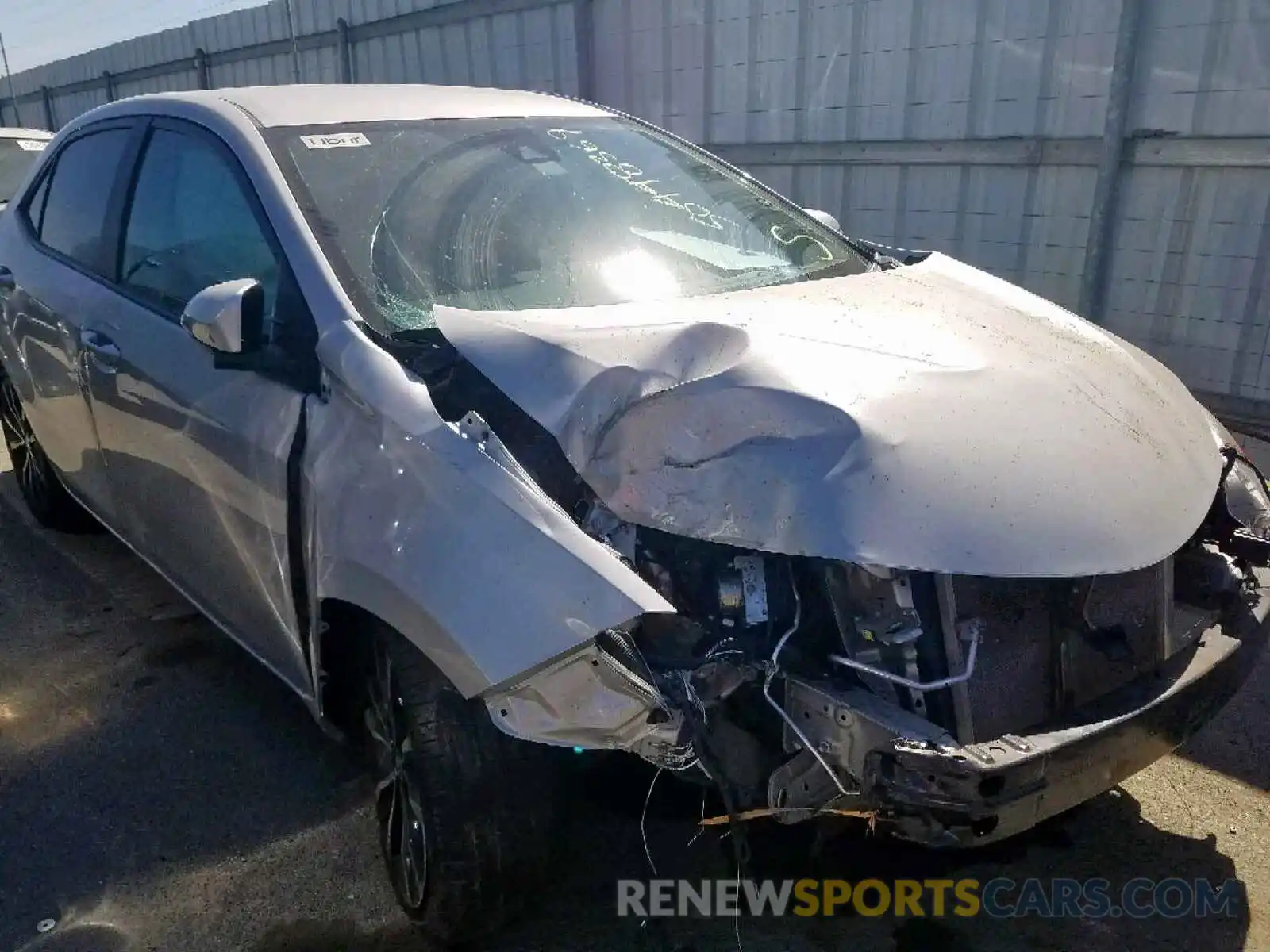 1 Photograph of a damaged car 5YFBURHE1KP880099 TOYOTA COROLLA 2019