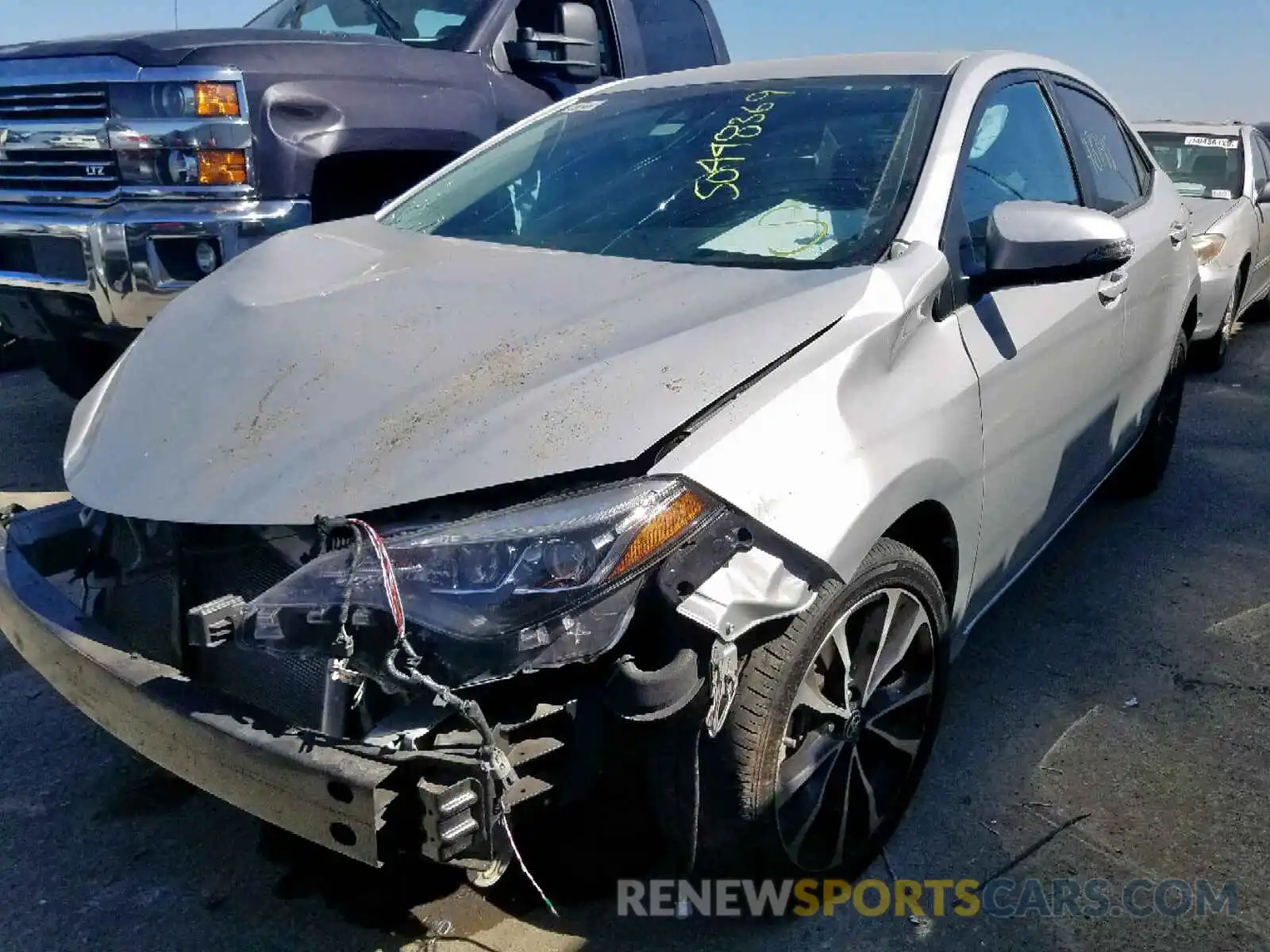 2 Photograph of a damaged car 5YFBURHE1KP880099 TOYOTA COROLLA 2019