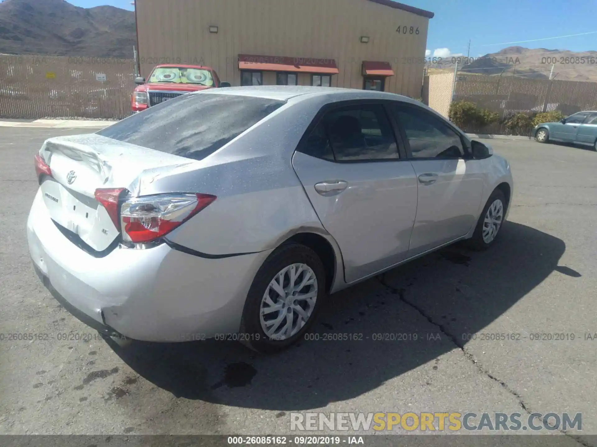 4 Photograph of a damaged car 5YFBURHE1KP880118 TOYOTA COROLLA 2019