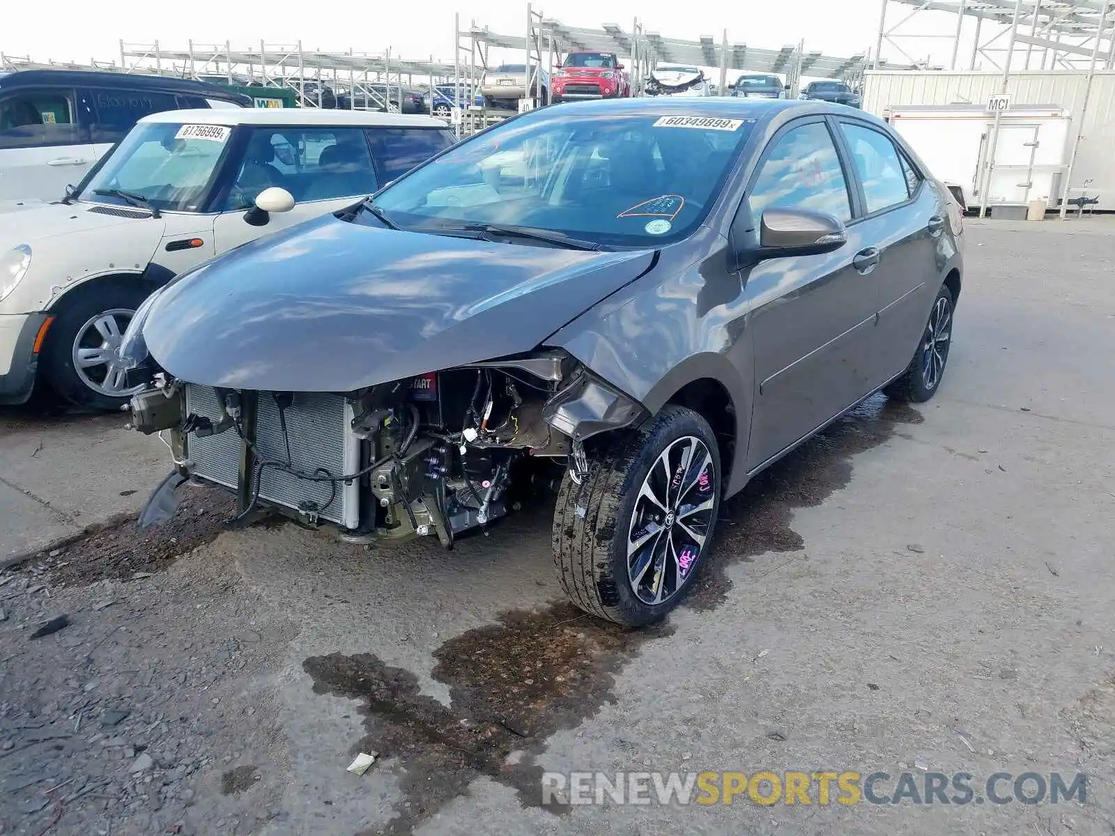 2 Photograph of a damaged car 5YFBURHE1KP880166 TOYOTA COROLLA 2019