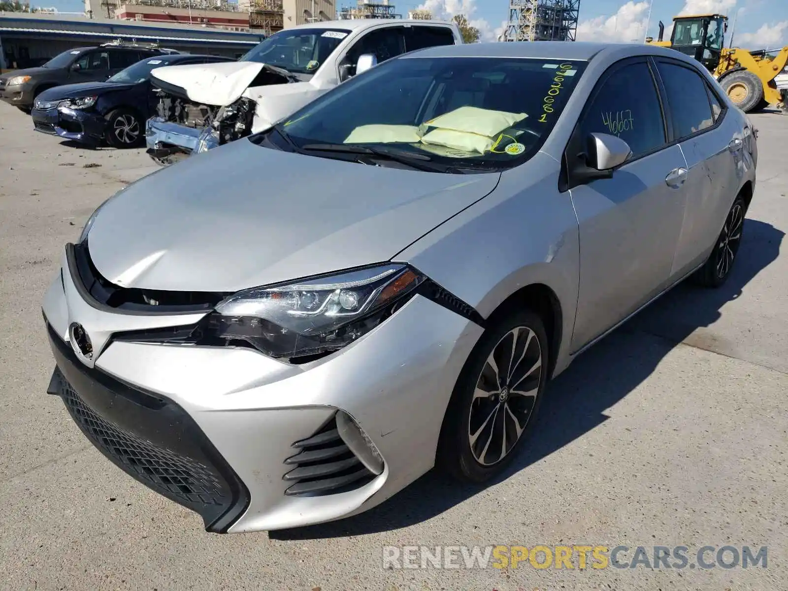 2 Photograph of a damaged car 5YFBURHE1KP880328 TOYOTA COROLLA 2019