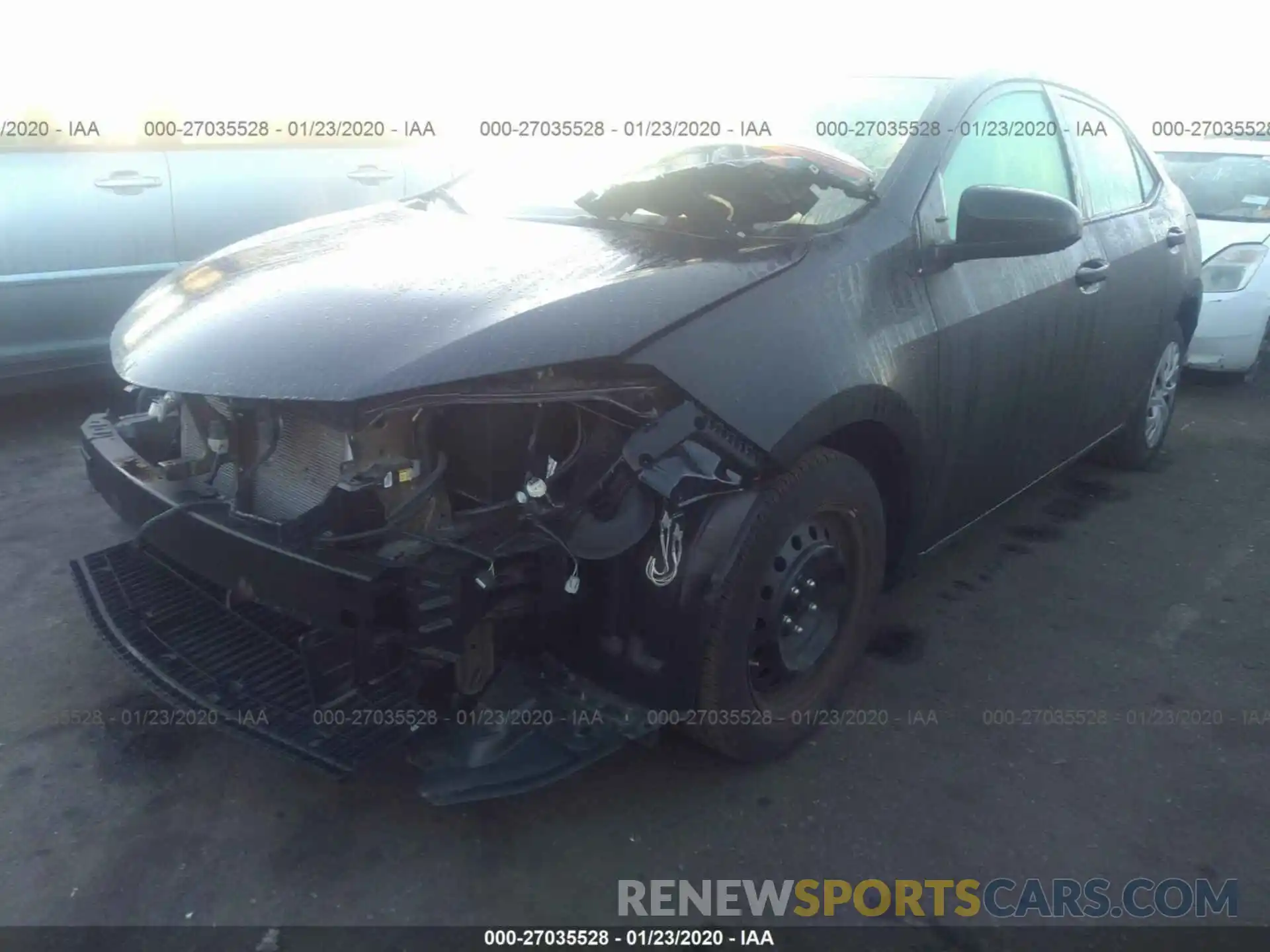 2 Photograph of a damaged car 5YFBURHE1KP881544 TOYOTA COROLLA 2019