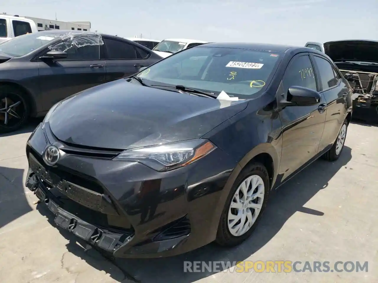 2 Photograph of a damaged car 5YFBURHE1KP882516 TOYOTA COROLLA 2019