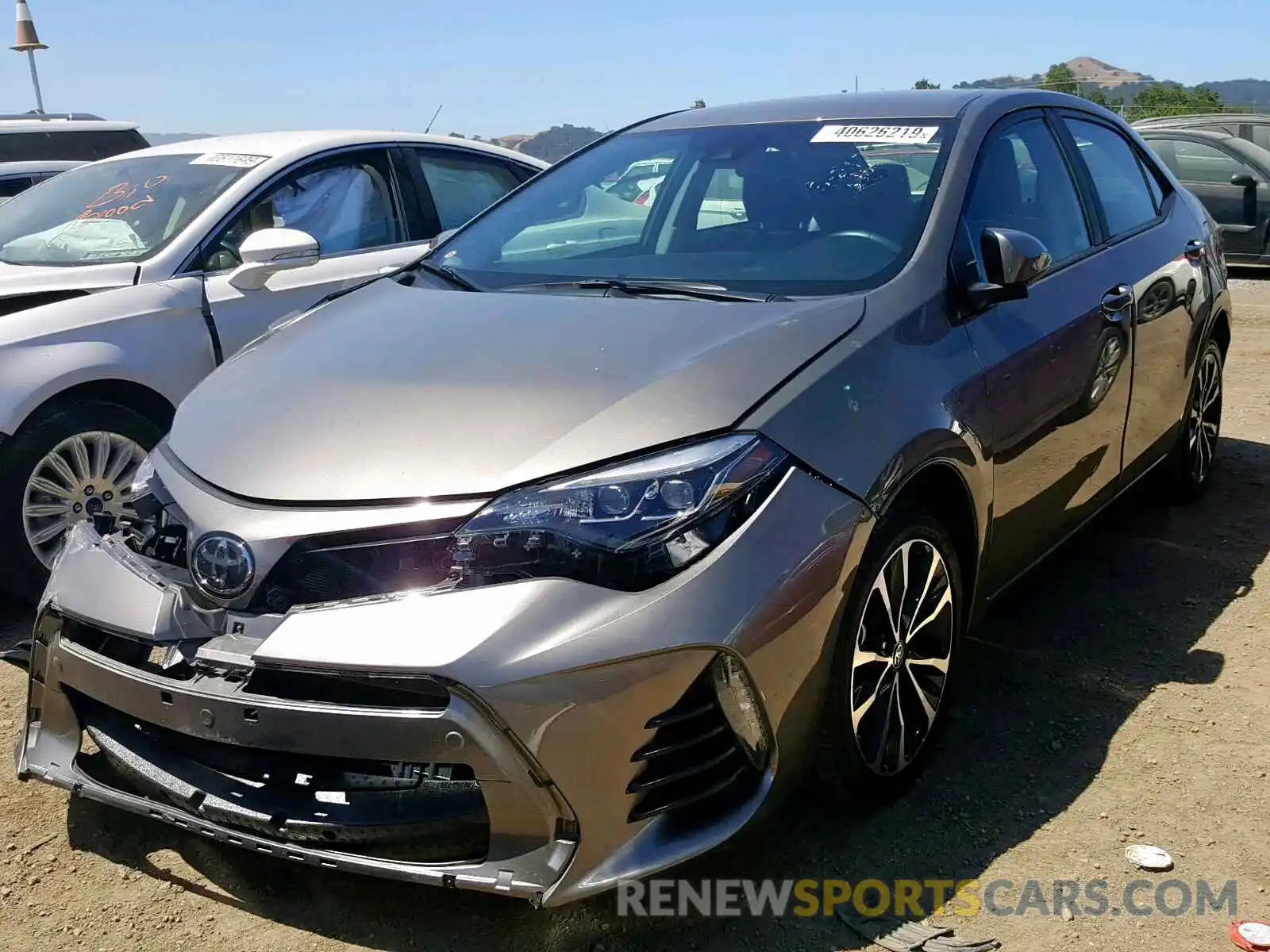 2 Photograph of a damaged car 5YFBURHE1KP882807 TOYOTA COROLLA 2019