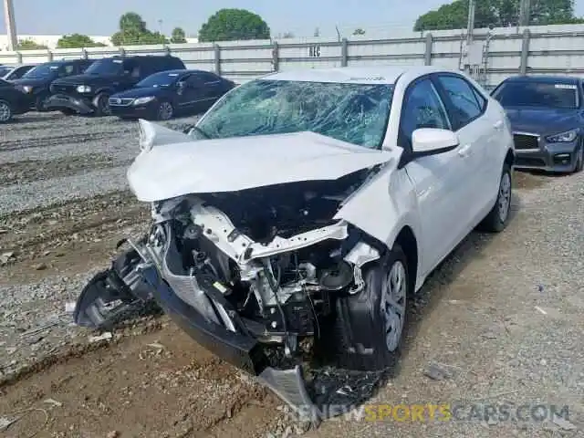 2 Photograph of a damaged car 5YFBURHE1KP882824 TOYOTA COROLLA 2019