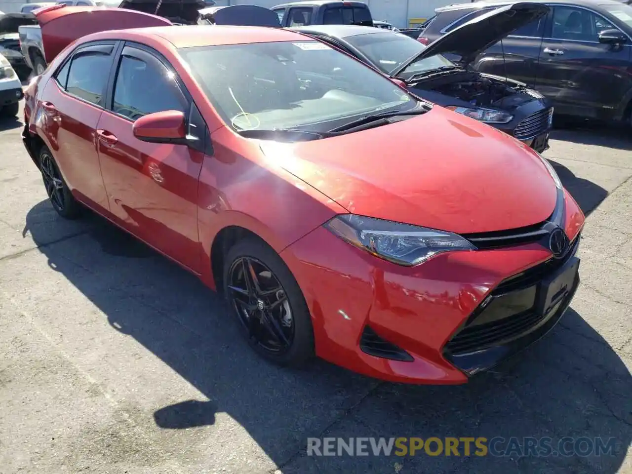 1 Photograph of a damaged car 5YFBURHE1KP883360 TOYOTA COROLLA 2019