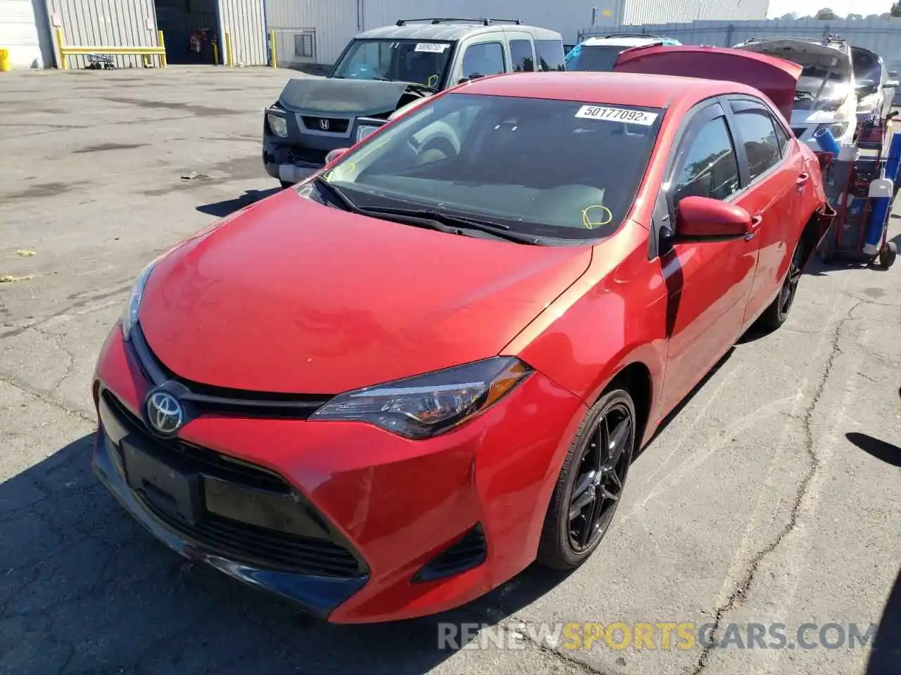 2 Фотография поврежденного автомобиля 5YFBURHE1KP883360 TOYOTA COROLLA 2019