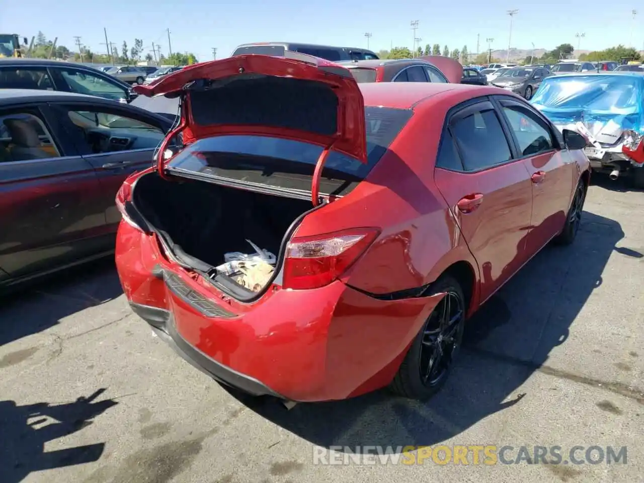 4 Photograph of a damaged car 5YFBURHE1KP883360 TOYOTA COROLLA 2019