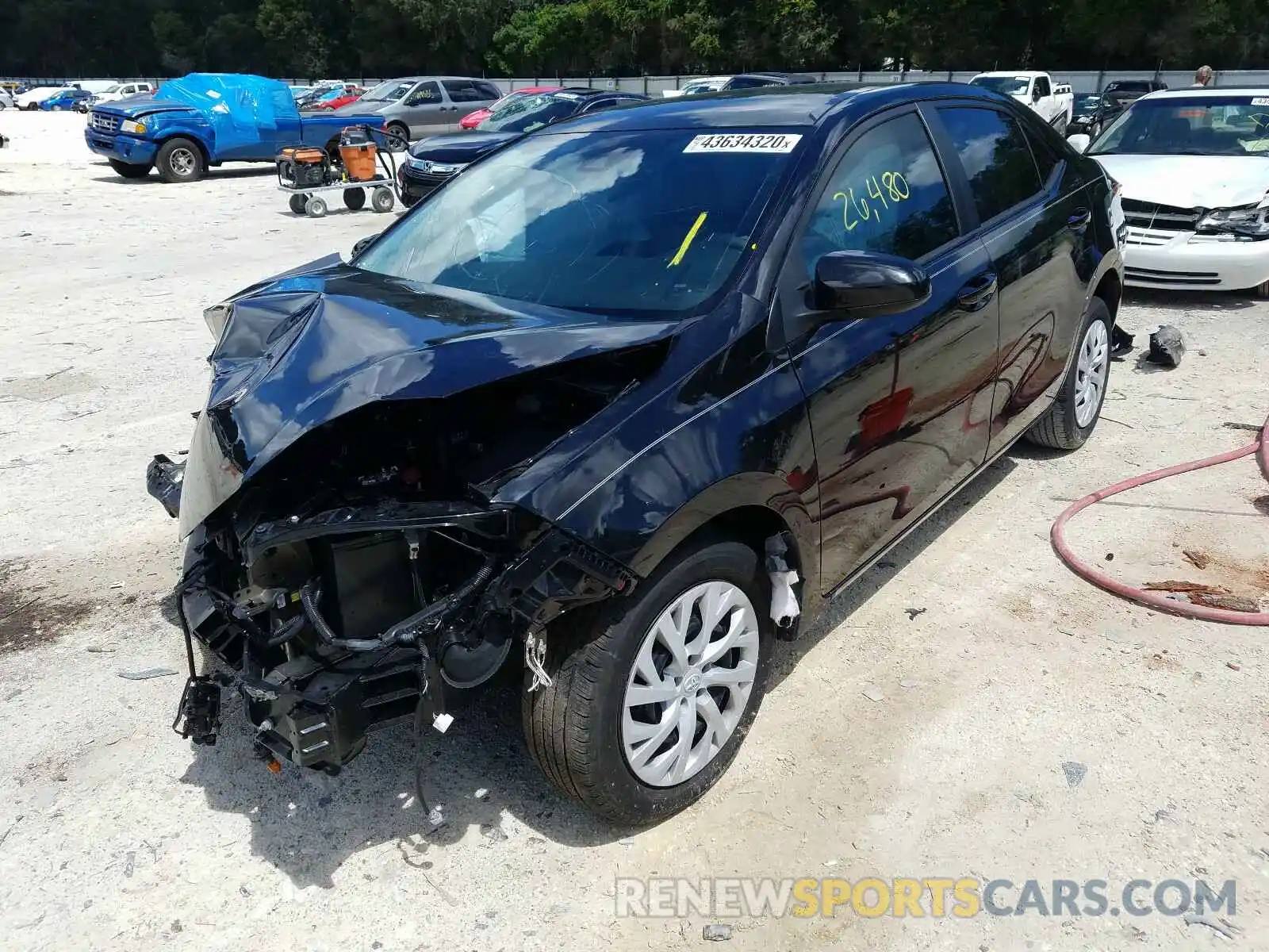 2 Photograph of a damaged car 5YFBURHE1KP883469 TOYOTA COROLLA 2019