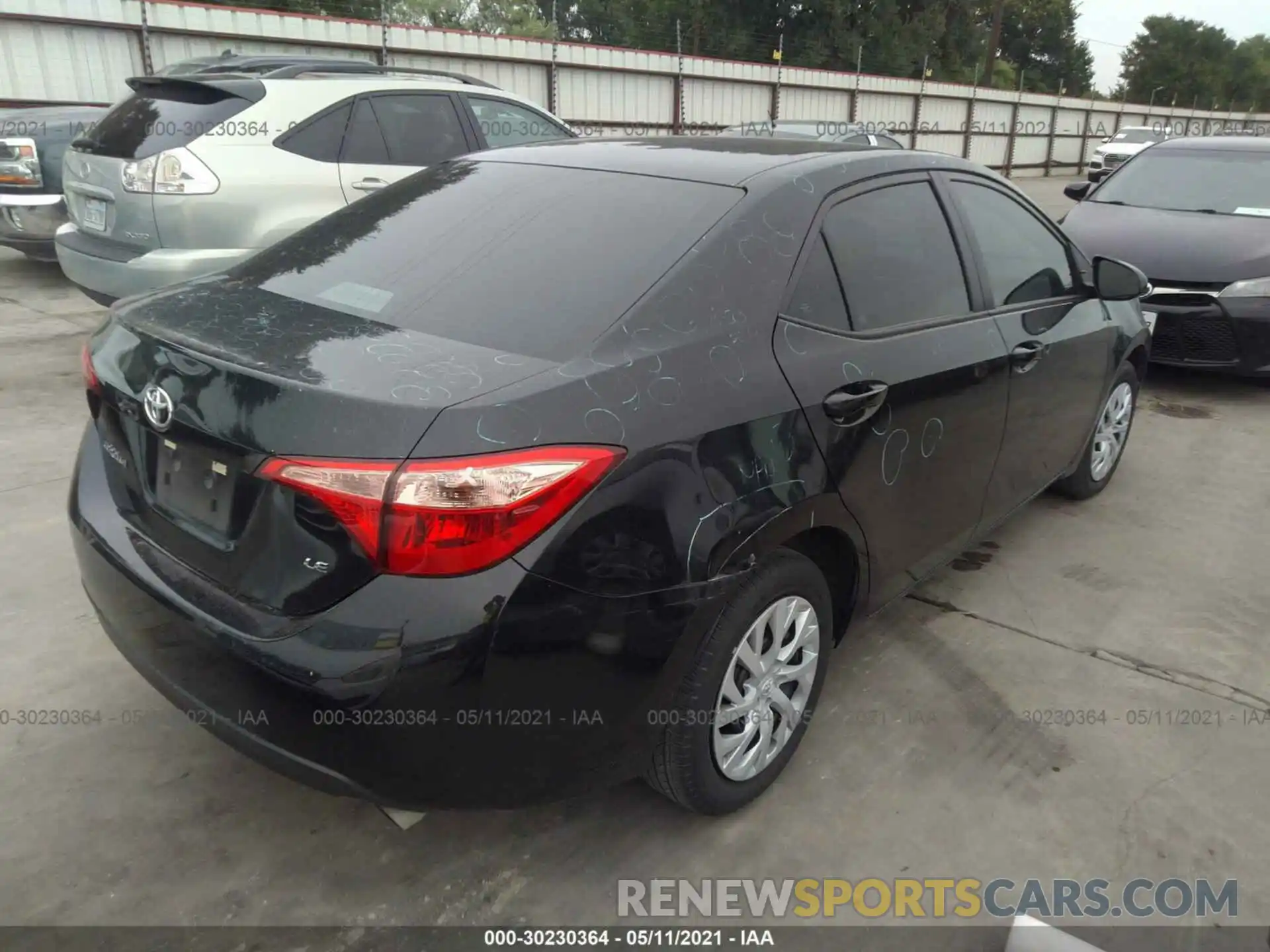 4 Photograph of a damaged car 5YFBURHE1KP884332 TOYOTA COROLLA 2019