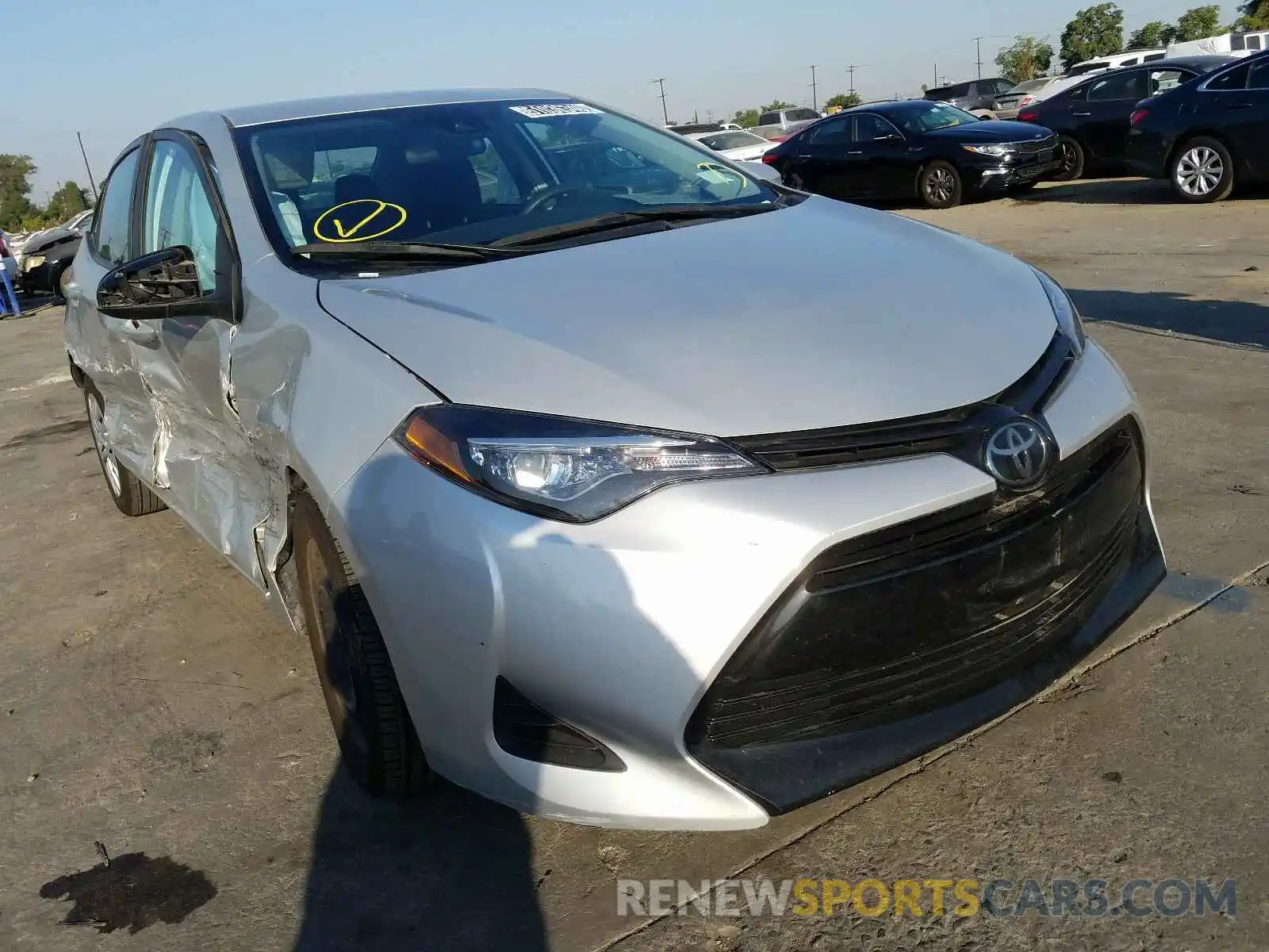 1 Photograph of a damaged car 5YFBURHE1KP884539 TOYOTA COROLLA 2019