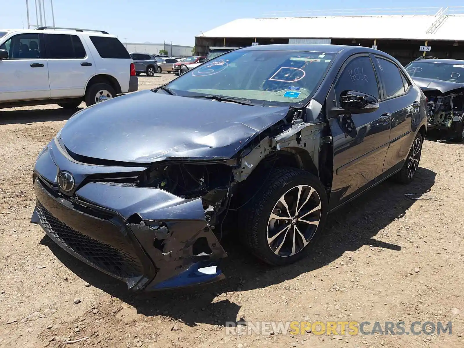 2 Photograph of a damaged car 5YFBURHE1KP884718 TOYOTA COROLLA 2019