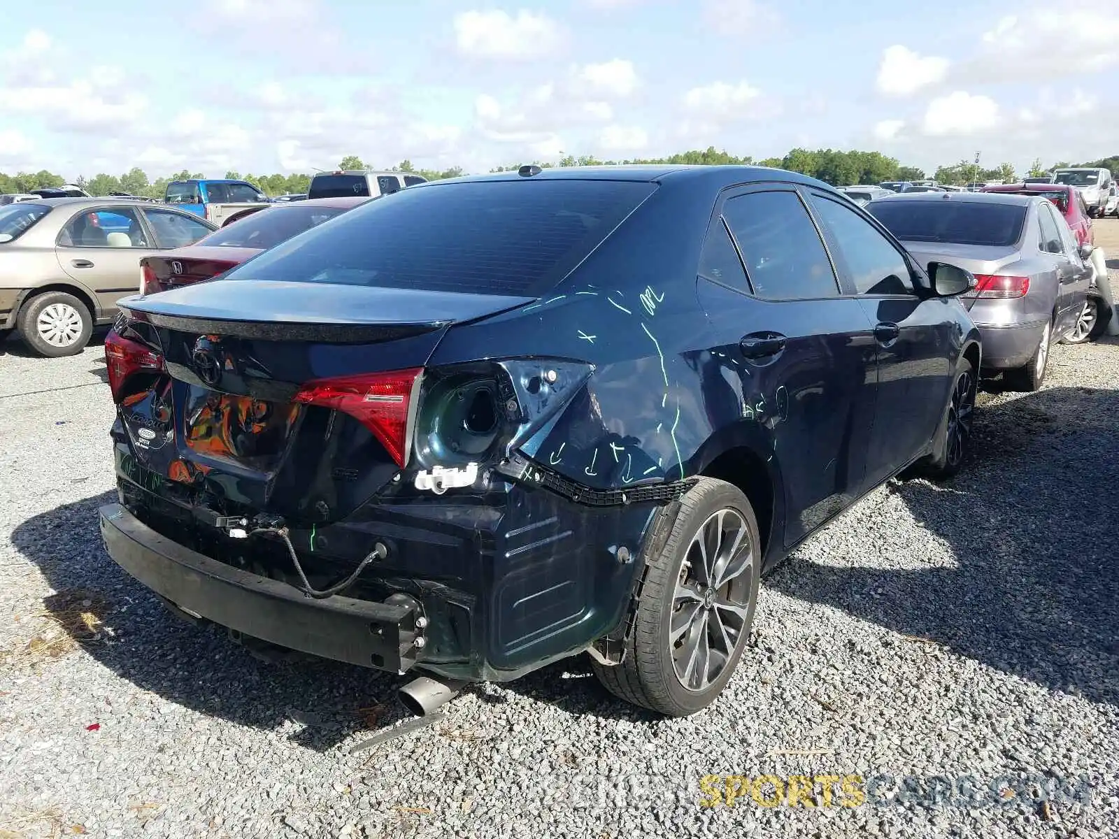 4 Photograph of a damaged car 5YFBURHE1KP884895 TOYOTA COROLLA 2019