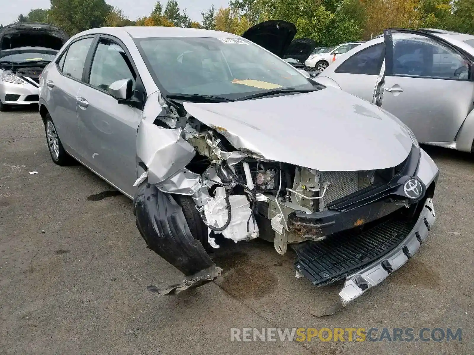 1 Photograph of a damaged car 5YFBURHE1KP885254 TOYOTA COROLLA 2019